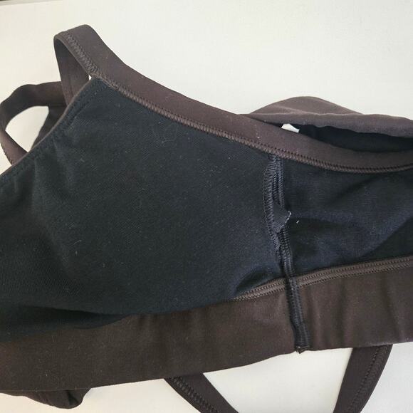 Gap Brown Square Neck Sports Bra Size M - Picture 4 of 6